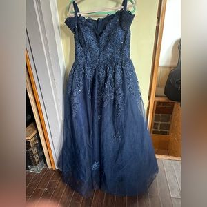 Blue prom dress